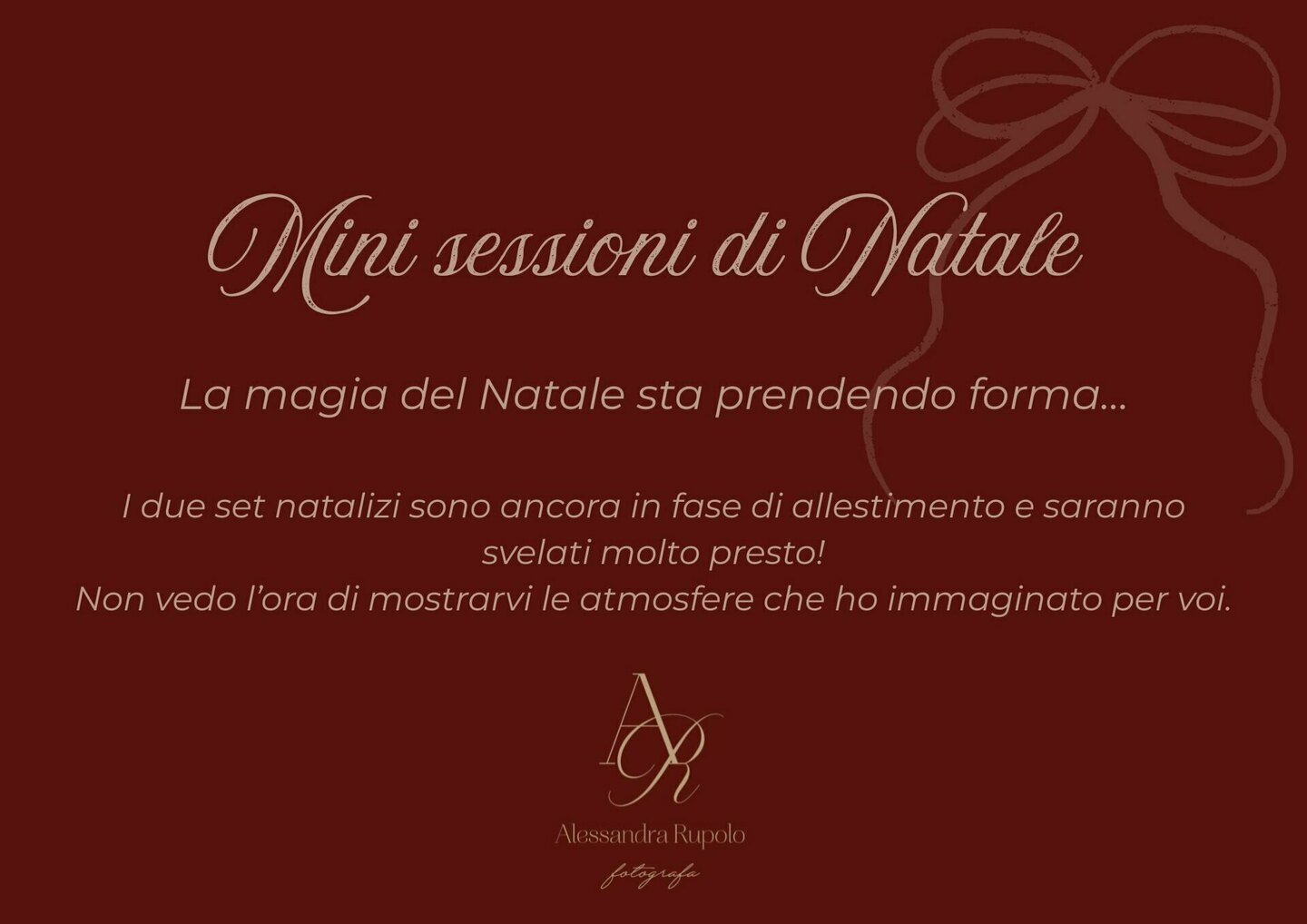 Mini sessioni di Natale 2026